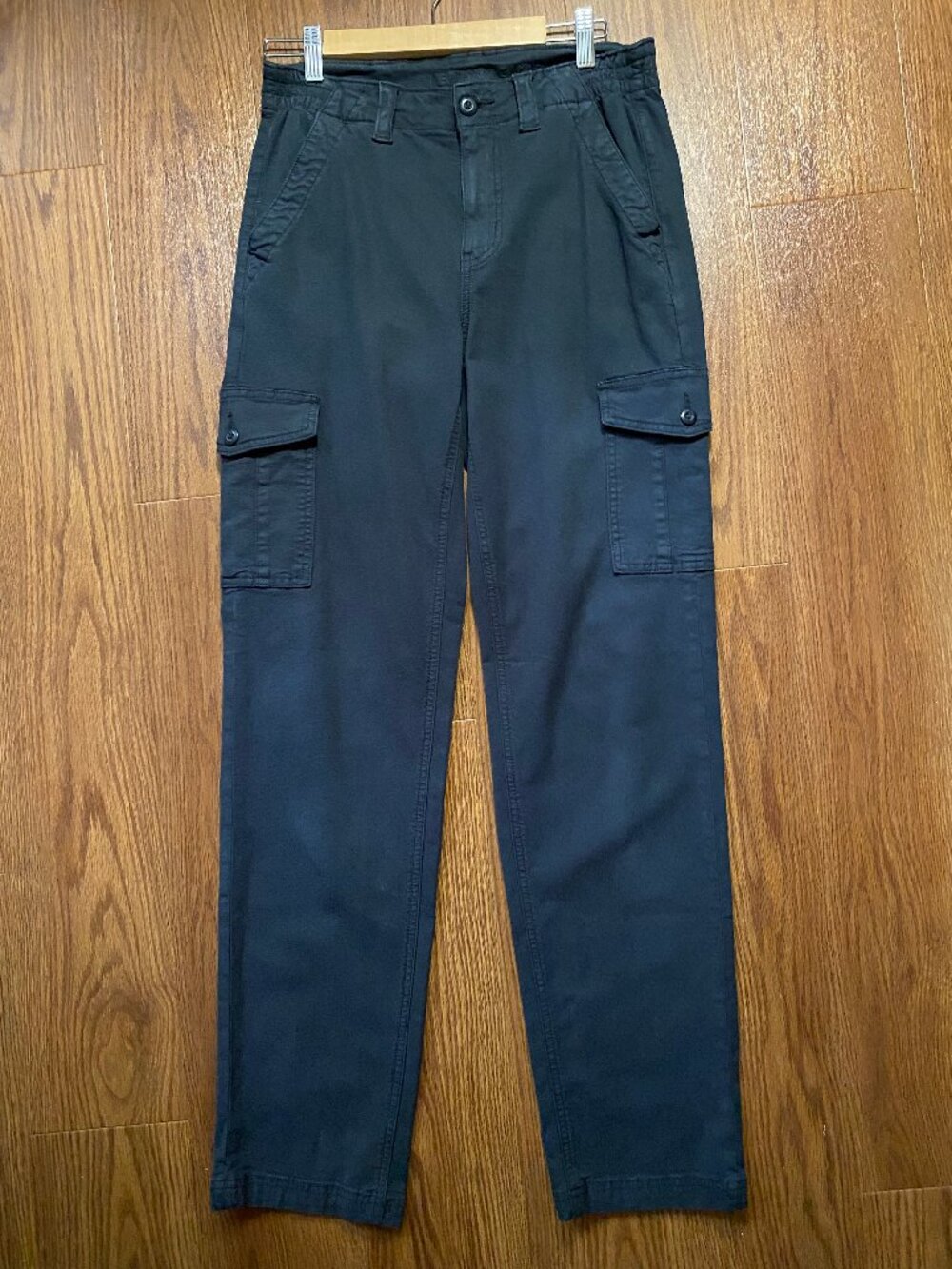 NWOT American Eagle High Rise Straight Leg Cargo Pants Dark Navy Blue 6 Long